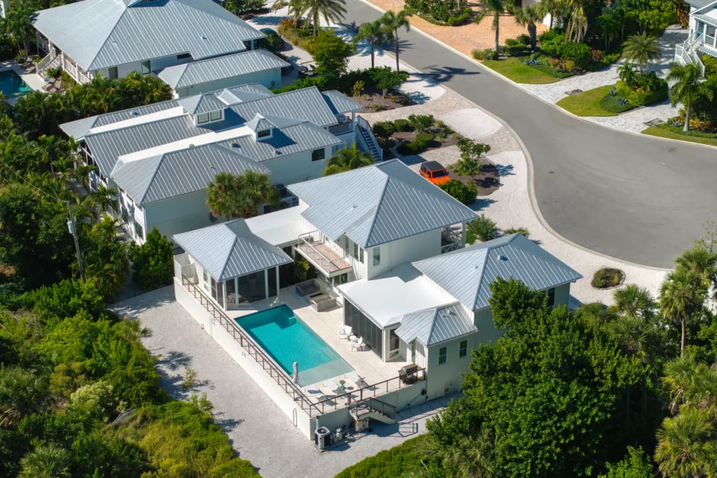 Landscaping maintenance visit and property check at a 30A Florida vacation rental home