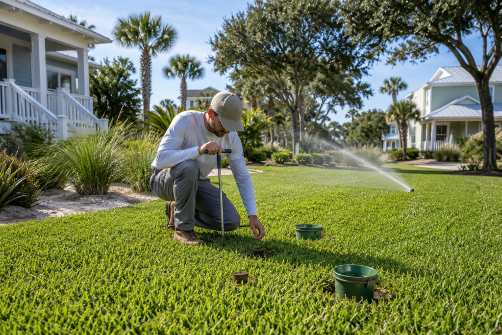 lawn care 30A Florida seasonal plan for irrigation and turf health