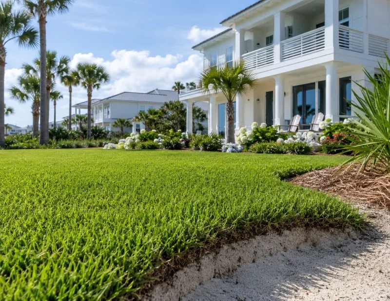 lawn fertilization 30A Florida slow-release nutrient program