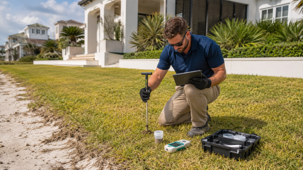 lawn fertilization 30A Florida soil and turf assessment